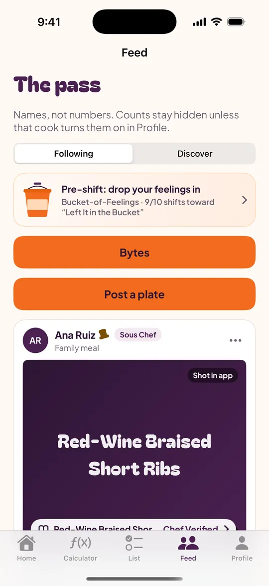 The Pass feed in the Infamous Bytes app